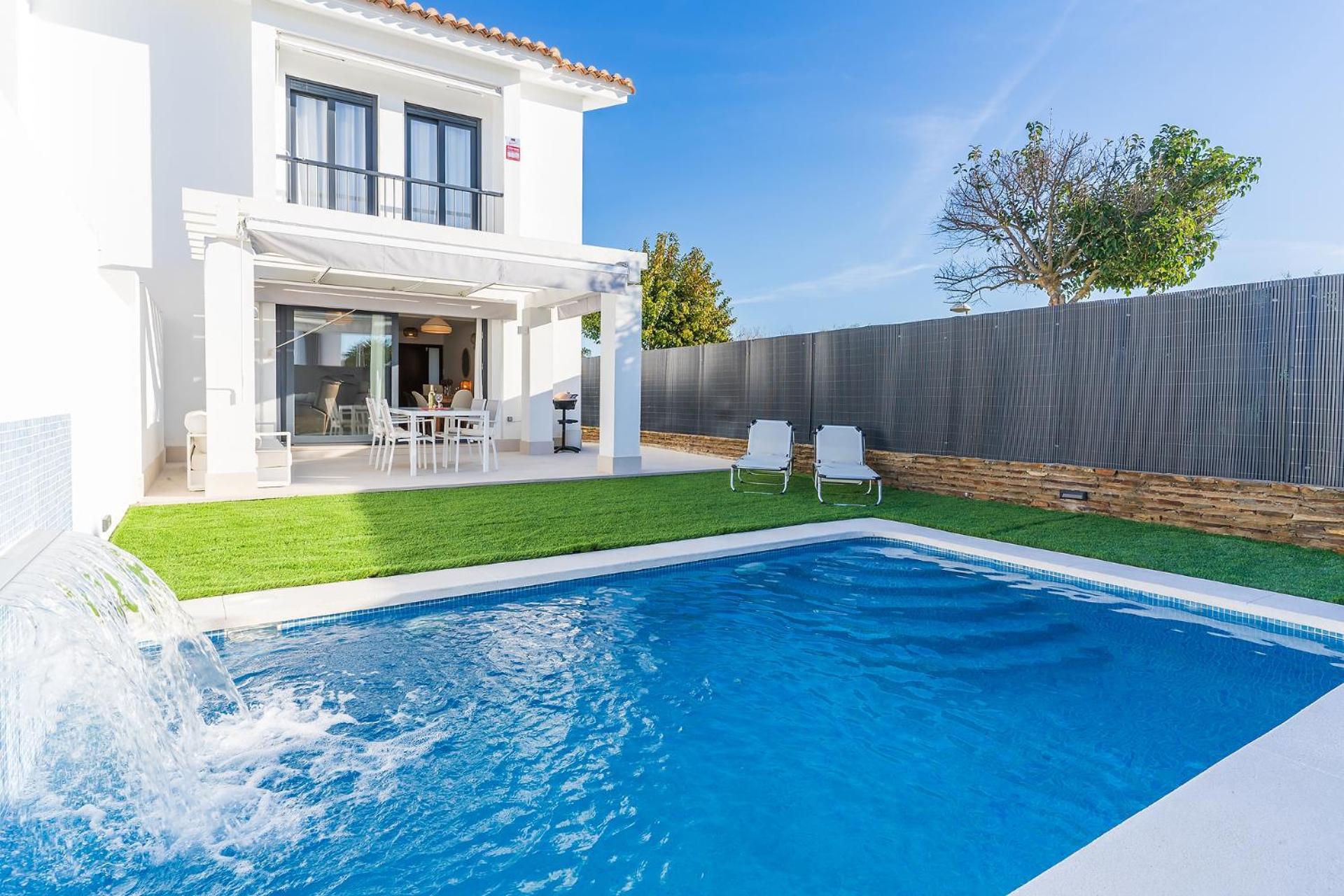 Villa Pareado con piscina en el Rompido Exterior foto